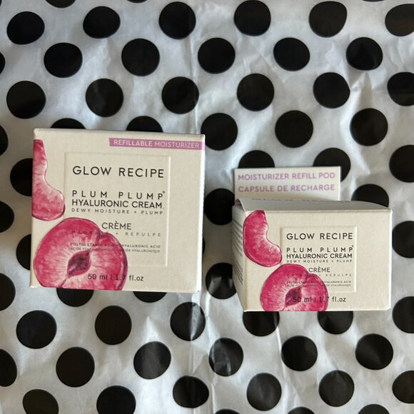 Glow Recipe Plum Plump Hyaluronic Acid Moisturizer + Branded Slippers - Picture 4 of 4